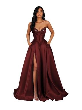 strapless yellow dresses A-Line Short Pink Prom Dress: Strapless Formal Graduation Homecoming Loomaby Gender Reveal Dress out%20detail%0D%0AA sequined Color:Azure